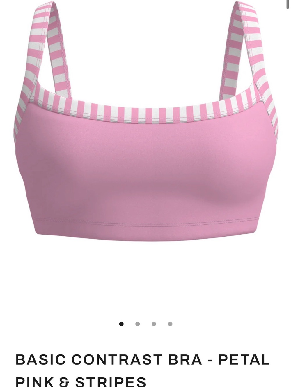 Liaison the Label Basic Contrast Bra - Petal Pink & Stripes